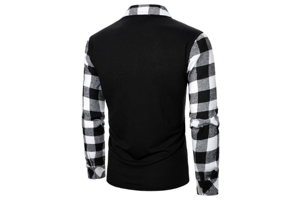 Black Pinstripe Zipper Jacket Sweater